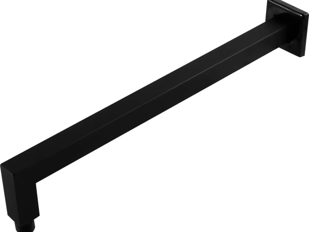 Brevik Shower Arm Square 400mm Black