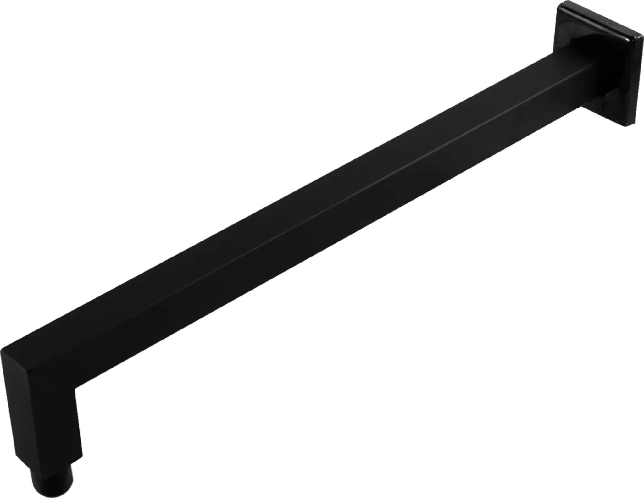 Brevik Shower Arm Square 400mm Black