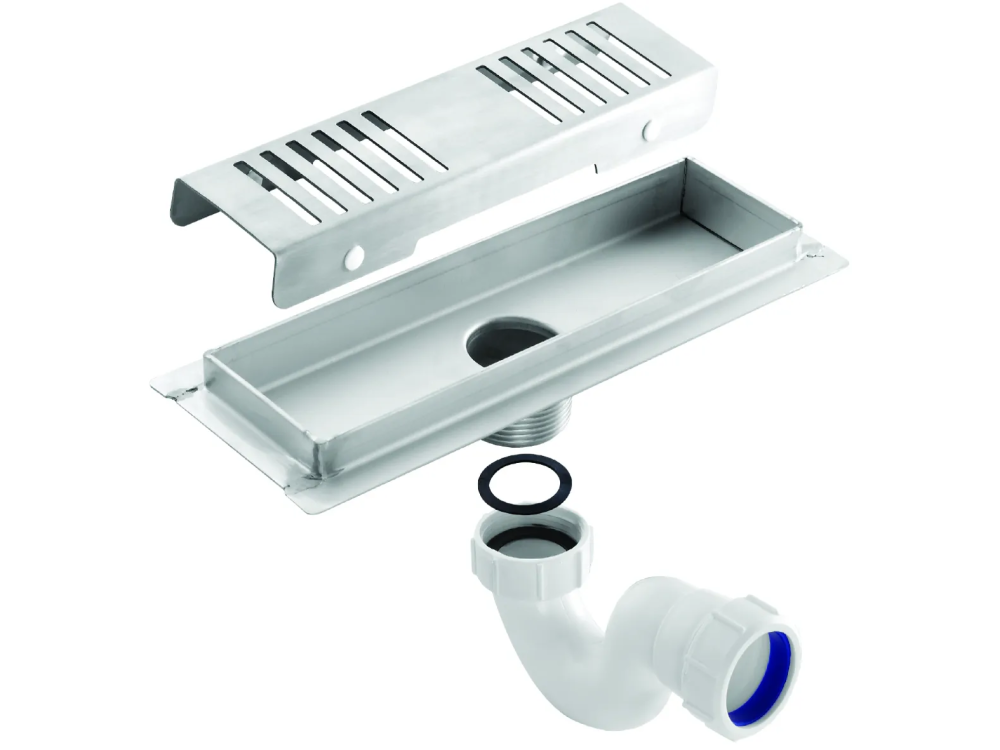 Brevik Shower Channel 250mm 304 Stainless Steel