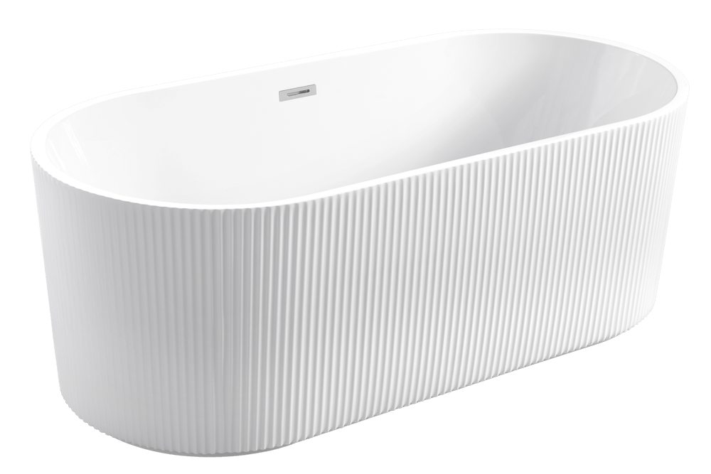 Lavé Colmar Freestanding Ribbed Bath One Piece