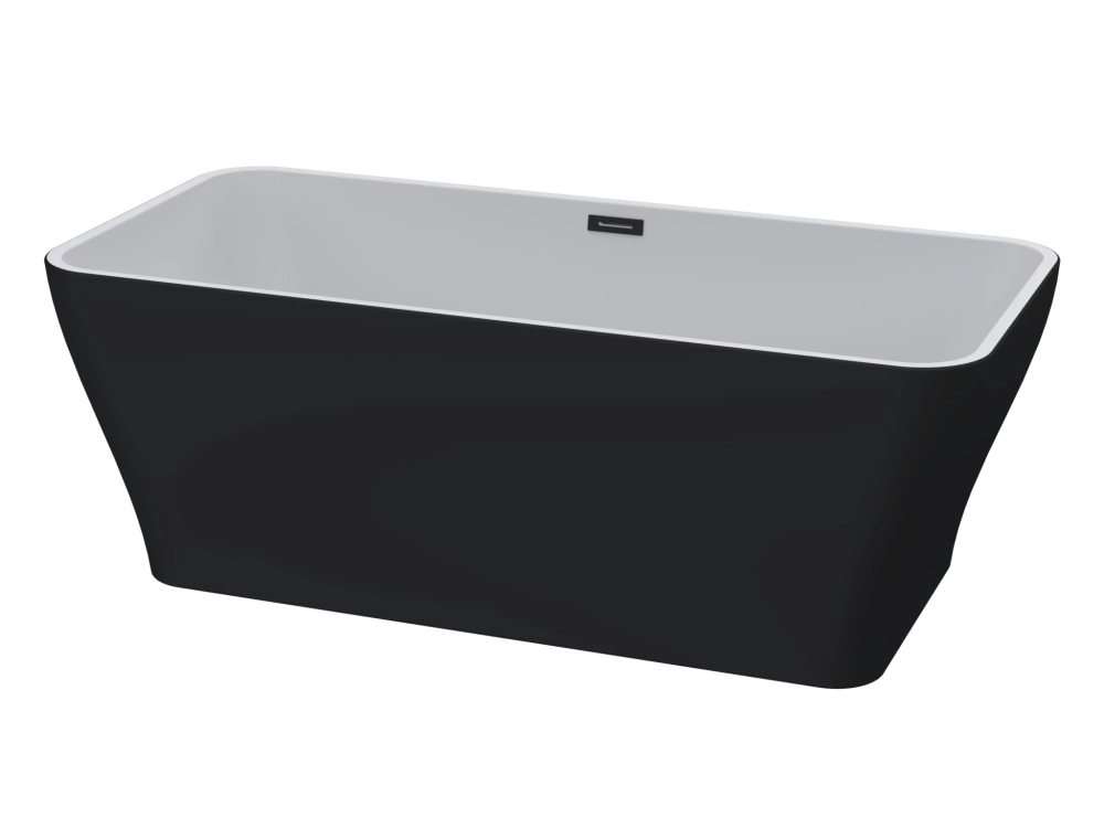 Lavé Giverny Free Standing Bath One Piece – Matt Black