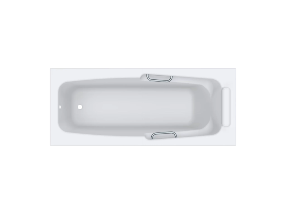 Lavé Metz Built-in Bath White – with handle